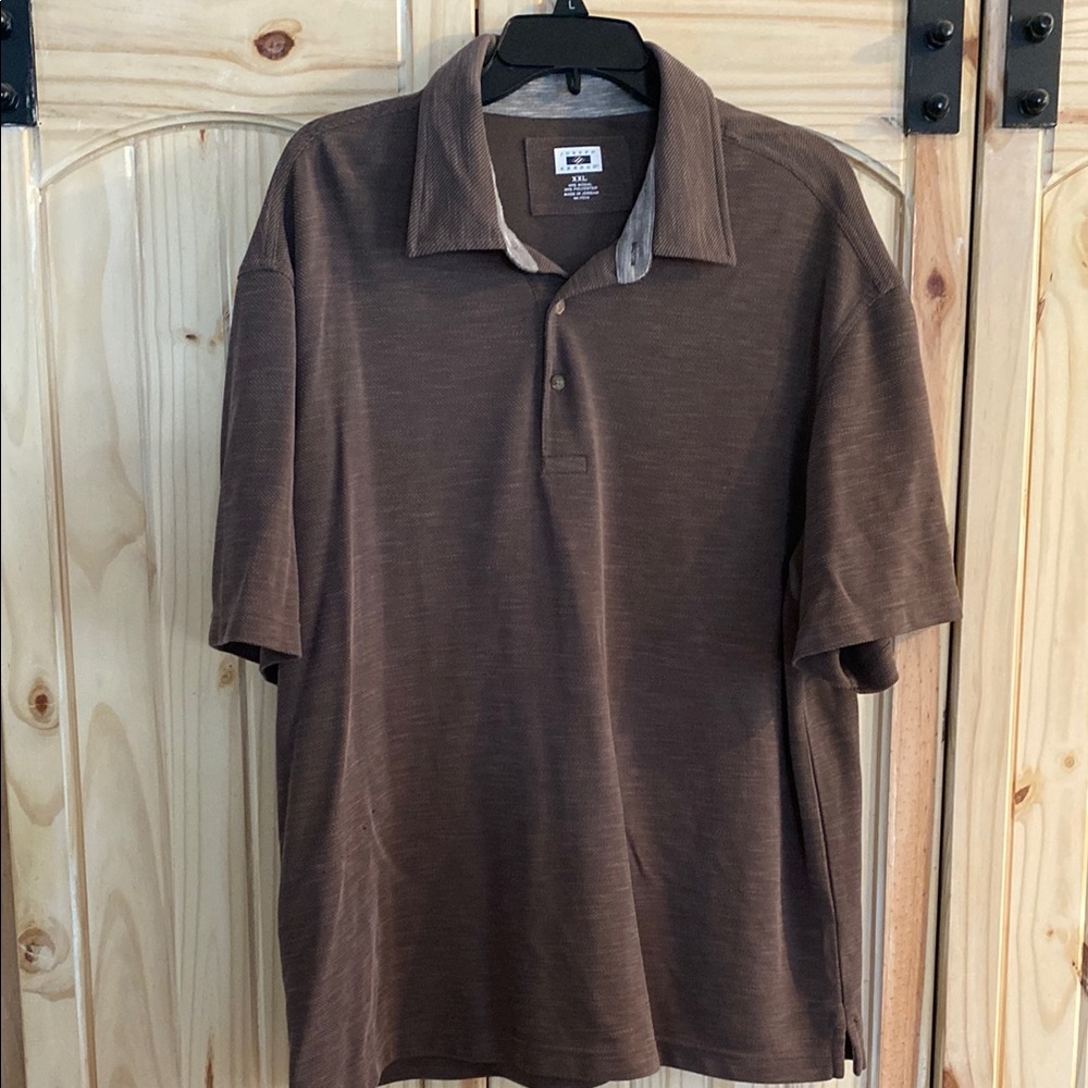 Joseph Abboud Brown Polo Shirt Classic Design